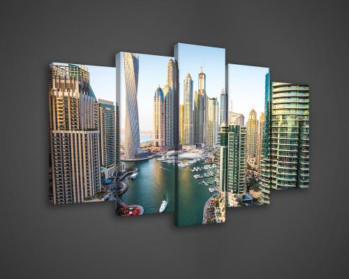 Vászonkép 5 darabos, Dubai 100x60 cm méretben