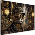 Vászonkép, Fantasztikus macska steampunk stílusban - 120x80 cm