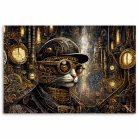 Vászonkép, Fantasztikus macska steampunk stílusban - 60x40 cm