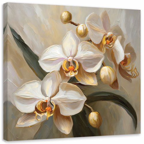 Vászonkép, Orchideák AI - 40x40 cm