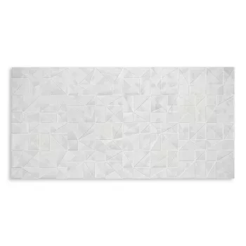   3D PVC falpanel Szürke modern törés mintás , fényes világos szürke felülettel.