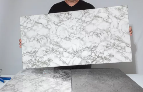 Polisztirol dekorpanel, Márvány világos, 2 m2-es csomag