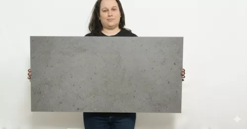 Polisztirol dekorpanel, Kavicsos beton sötét, 2 m2-es csomag