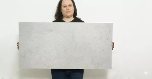 Polisztirol dekorpanel, Kavicsos beton, halványszürke világos, 2 m2-es csomag