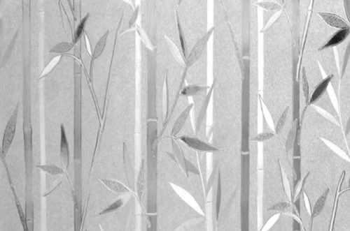 Ragasztó nélkül tapadó ablakfólia - Bambusz - 45 cm x 1,5 m