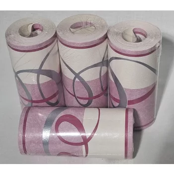 Lila-ezüst-bordó szalag mintás bordűr