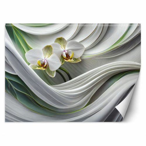 Fotótapéta, Orchidea absztrakt 3D - 350x245