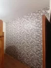 Szürke tégla mintás tapéta (J17939)