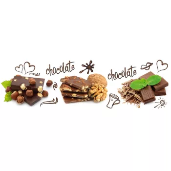 CHOCOLATE öntapadós konyhai poszter, 180x60 cm