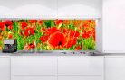 RED POPPIES öntapadós konyhai poszter, 180x60 cm