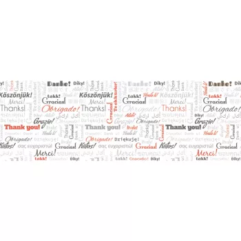 THANK YOU öntapadós konyhai poszter, 180x60 cm