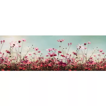 COSMOS FLOWERS öntapadós konyhai poszter, 180x60 cm