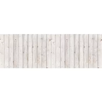OLD WHITE WOODEN WALL öntapadós konyhai poszter, 180x60 cm