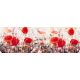 POPPY FLOWERS öntapadós konyhai poszter, 180x60 cm