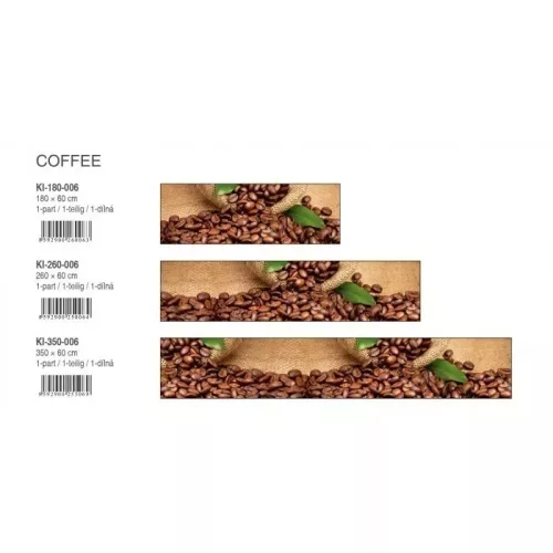 COFFEE öntapadós konyhai poszter, 260x60 cm