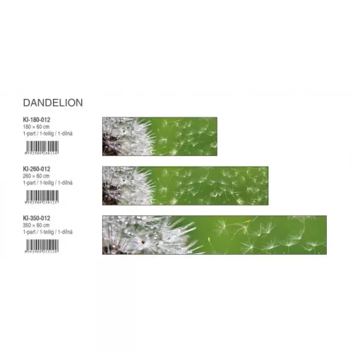 DANDELION öntapadós konyhai poszter, 260x60 cm