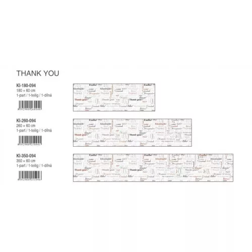 THANK YOU öntapadós konyhai poszter, 350x60 cm