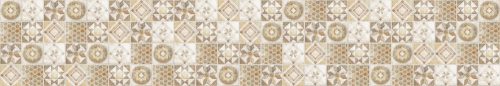 VINTAGE BEIGE TILES öntapadós konyhai poszter, 350x60 cm