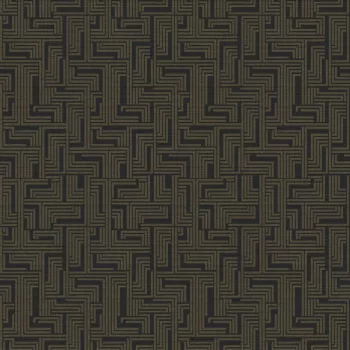Fekete- bronz Art Deco mintás tapéta (Boutique  L-BD2007)