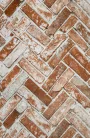 Barnás tégla mintás tapéta (M32518)