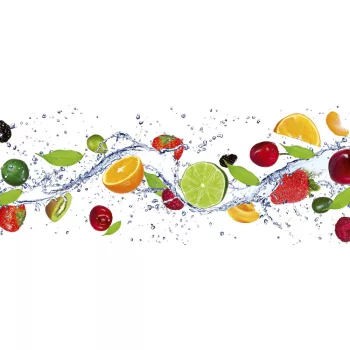   FRUITS IN WATER fotótapéta, poszter, vlies alapanyag, 375x150 cm