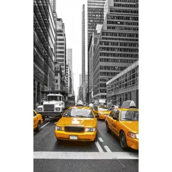   YELLOW TAXI fotótapéta, poszter, vlies alapanyag, 150x250 cm