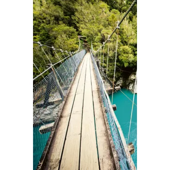   WOODEN BRIDGE fotótapéta, poszter, vlies alapanyag, 150x250 cm