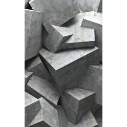   CONCRETE CUBES fotótapéta, poszter, vlies alapanyag, 150x250 cm