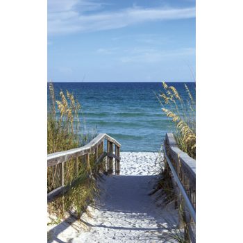   SANDY BOARDWALK fotótapéta, poszter, vlies alapanyag, 150x250 cm