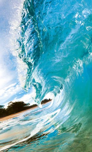 OCEAN WAVE fotótapéta, poszter, vlies alapanyag, 150x250 cm