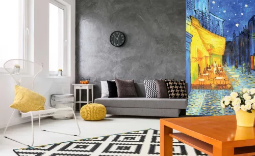CAFE TERRACE fotótapéta, poszter, vlies alapanyag, 150x250 cm