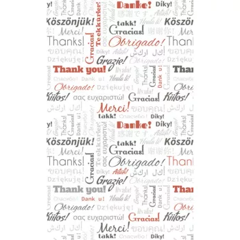 THANK YOU fotótapéta, poszter, vlies alapanyag, 150x250 cm
