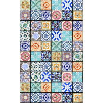   VINTAGE TILES fotótapéta, poszter, vlies alapanyag, 150x250 cm