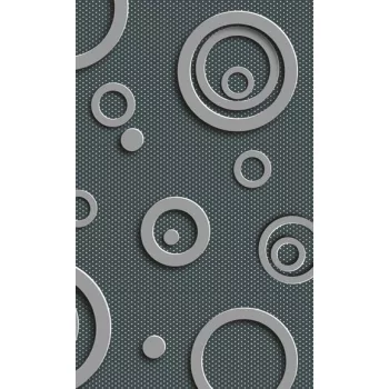   METAL CIRCLES fotótapéta, poszter, vlies alapanyag, 150x250 cm