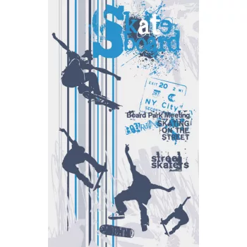SKATE fotótapéta, poszter, vlies alapanyag, 150x250 cm