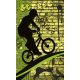 BICYCLE GREEN fotótapéta, poszter, vlies alapanyag, 150x250 cm
