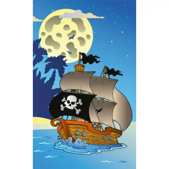   PIRATE SHIP fotótapéta, poszter, vlies alapanyag, 150x250 cm