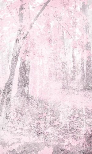 Rózsaszín erdő fotótapéta, poszter, vlies alapanyag, 150x250 cm
