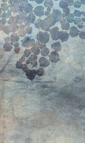 Kék levelek fotótapéta, poszter, vlies alapanyag, 150x250 cm