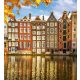 HOUSES IN AMSTERDAM fotótapéta, poszter, vlies alapanyag, 225x250 cm