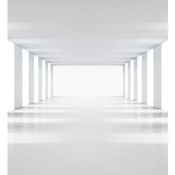   WHITE CORRIDOR fotótapéta, poszter, vlies alapanyag, 225x250 cm