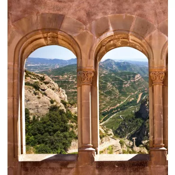   ARCH WINDOW fotótapéta, poszter, vlies alapanyag, 225x250 cm