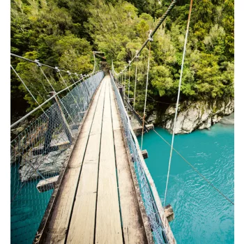   WOODEN BRIDGE fotótapéta, poszter, vlies alapanyag, 225x250 cm