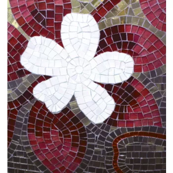   RED MOSAIC fotótapéta, poszter, vlies alapanyag, 225x250 cm