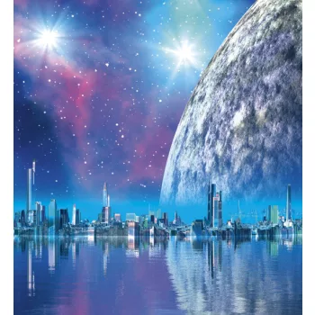   FUTURISTIC CITY fotótapéta, poszter, vlies alapanyag, 225x250 cm