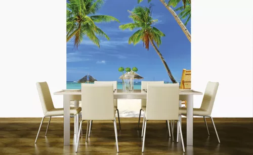 TROPICAL BEACH fotótapéta, poszter, vlies alapanyag, 225x250 cm