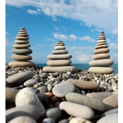   STACK OF STONES fotótapéta, poszter, vlies alapanyag, 225x250 cm