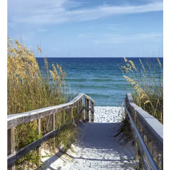  SANDY BOARDWALK fotótapéta, poszter, vlies alapanyag, 225x250 cm