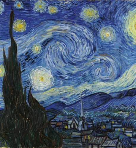 STARRY NIGHT - Van Gogh fotótapéta, poszter, vlies alapanyag, 225x250 cm