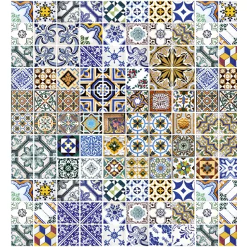   PORTUGAL TILES fotótapéta, poszter, vlies alapanyag, 225x250 cm